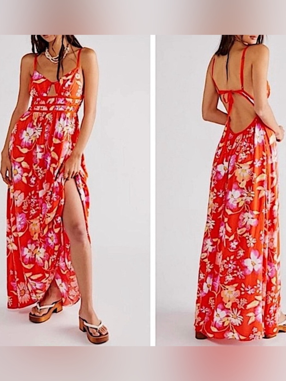 Free People Wisteria Floral Maxi Dress